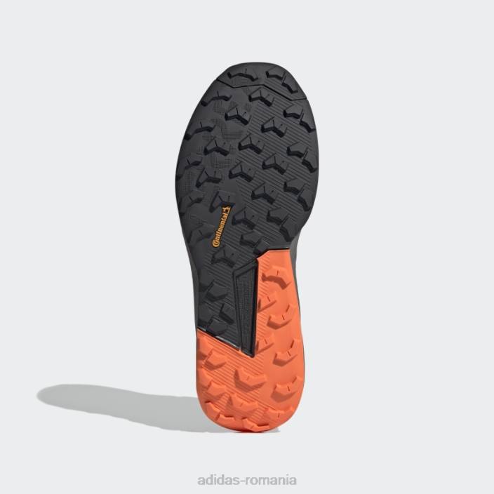 Adidas pantofi de alergare pe trail de oțel terrex trail rider bărbați otel/negru/portocaliu 2JBN5956