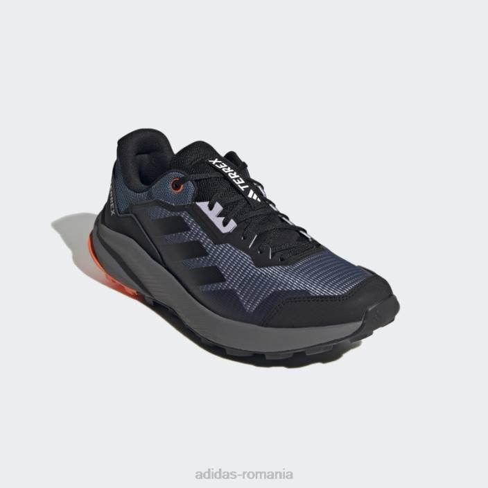 Adidas pantofi de alergare pe trail de oțel terrex trail rider bărbați otel/negru/portocaliu 2JBN5956