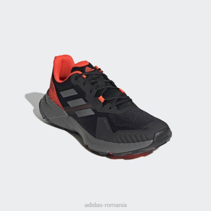 Adidas pantofi de alergare terrex soulstride negri bărbați negru/gri/rosu 2JBN4621