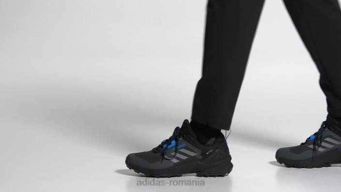Adidas pantofi de drumeție negri terrex swift r3 gore-tex adidas bărbați papură negru/gri/albastru 2JBN4089