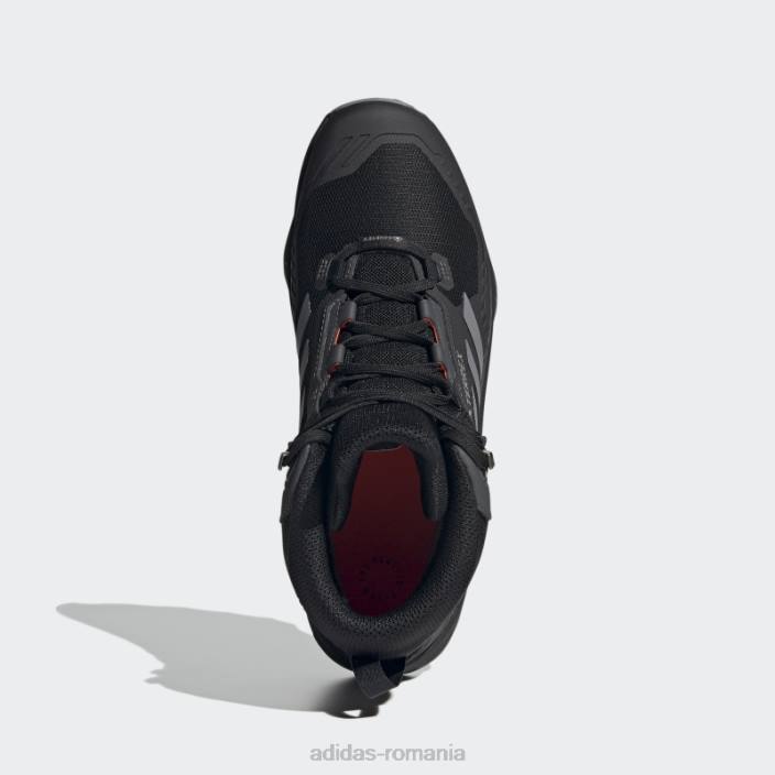 Adidas pantofi de drumeție terrex swift r3 mid gore-tex gri bărbați negru/gri/rosu 2JBN4602