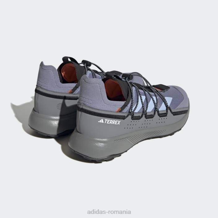 Adidas pantofi de voiaj terrex voyager 21 violet argintiu bărbați argintiu violet/albastru zori/auriu 2JBN4232