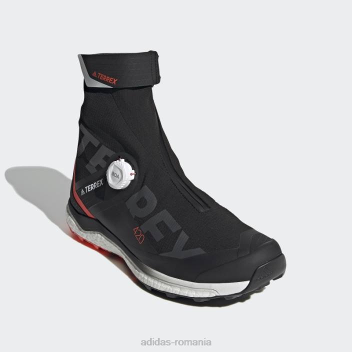 Adidas pantofi negri terrex agravic tech pro trail running bărbați negru/alb/rosu 2JBN13054