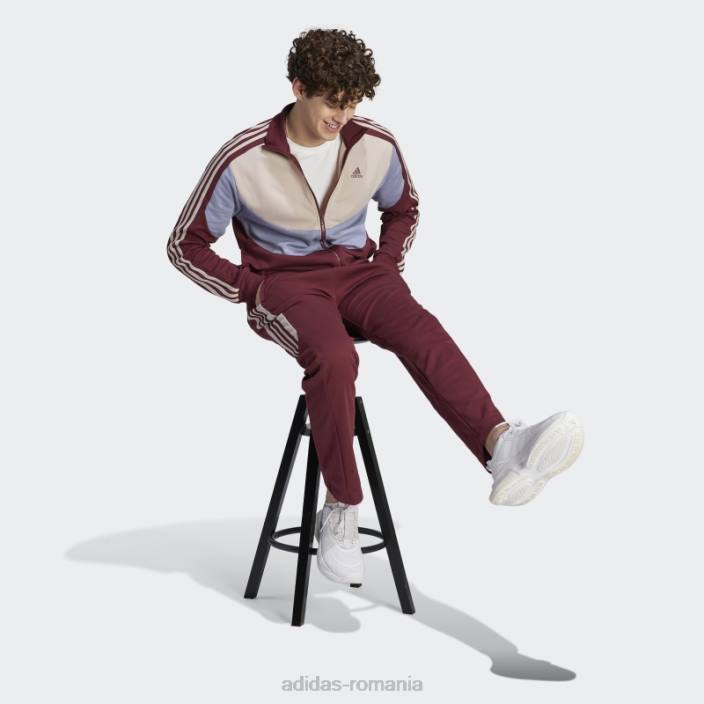 Adidas costum de trening colorblock roșu adidas bărbați roșu 2JBN21438