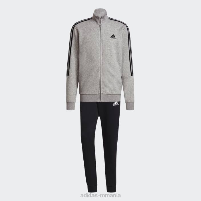 Adidas costum de trening gri mediu aeroready essentials cu 3 dungi adidas bărbați gri mediu/negru 2JBN21435