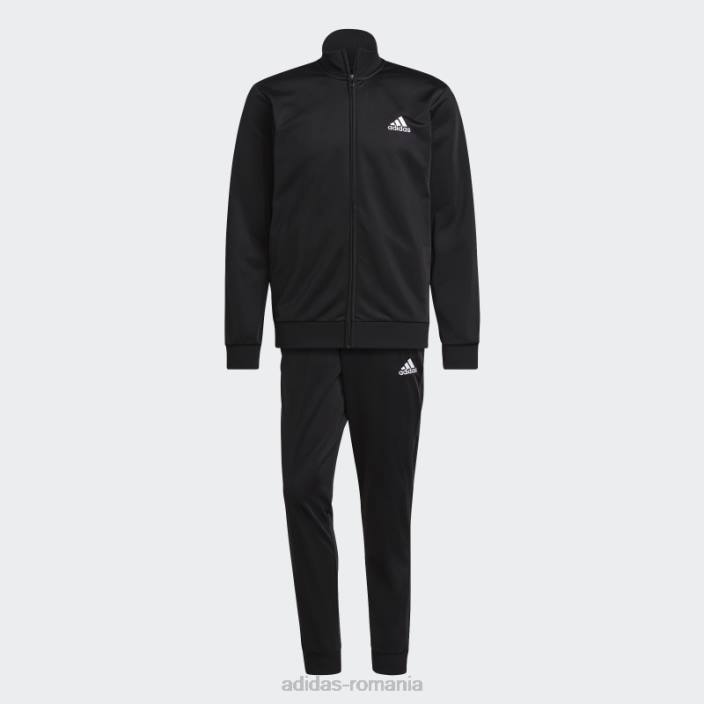 Adidas costum de trening negru primegreen essentials cu logo mic bărbați alb negru 2JBN20849