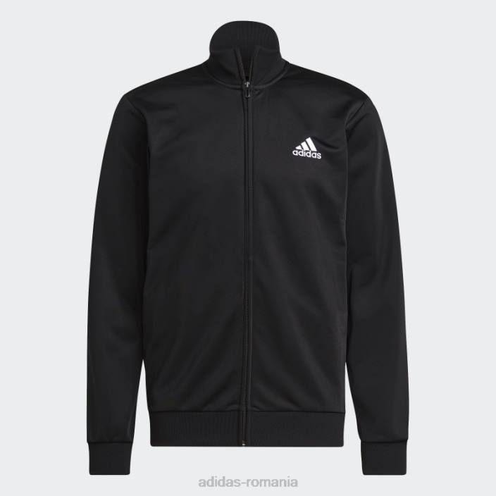 Adidas costum de trening negru primegreen essentials cu logo mic bărbați alb negru 2JBN20849