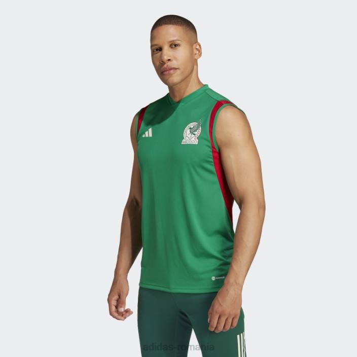 Adidas tricou de antrenament fără mâneci tiro 23 mexic verde bărbați verde 2JBN21440