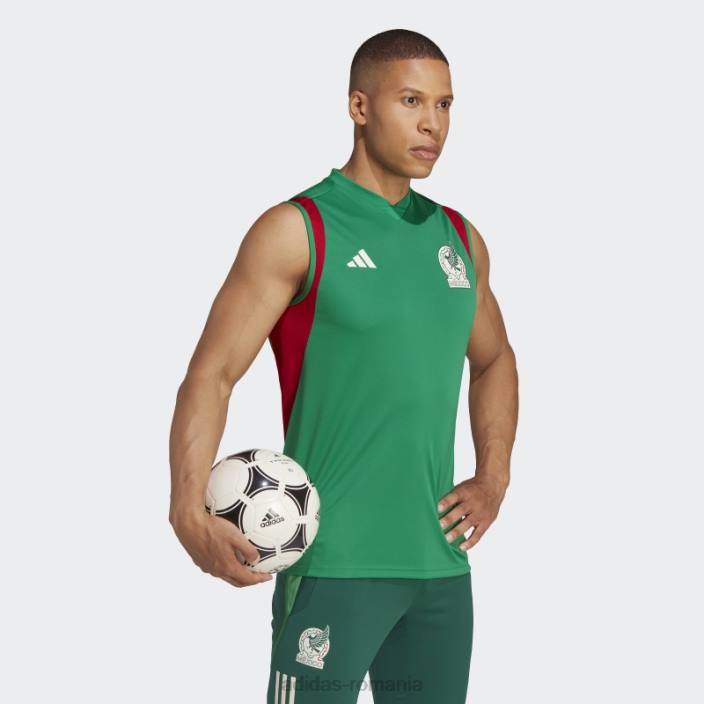 Adidas tricou de antrenament fără mâneci tiro 23 mexic verde bărbați verde 2JBN21440