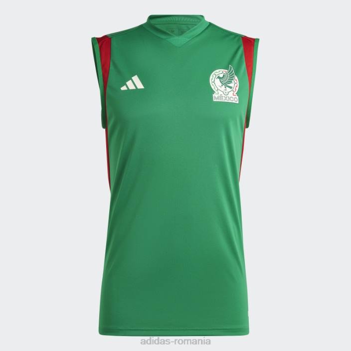 Adidas tricou de antrenament fără mâneci tiro 23 mexic verde bărbați verde 2JBN21440