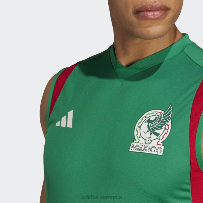 Adidas tricou de antrenament fără mâneci tiro 23 mexic verde bărbați verde 2JBN21440