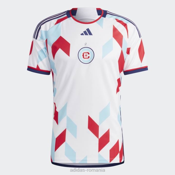 Adidas Chicago Fire 23/24 deplasare tricou autentic alb bărbați cer alb/noapte 2JBN20552