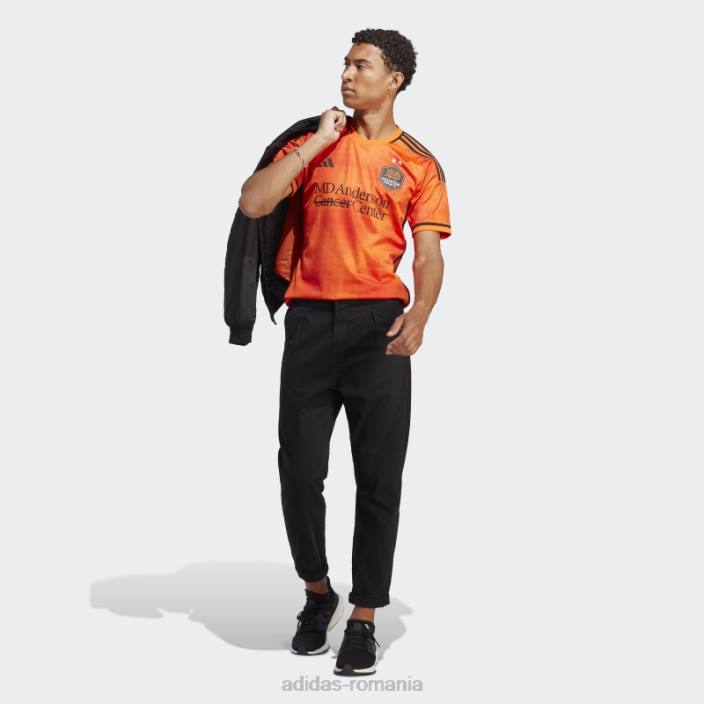 Adidas Houston dynamo 23/24 home tricou autentic portocaliu bărbați portocaliu/portocaliu îndrăzneț 2JBN20534