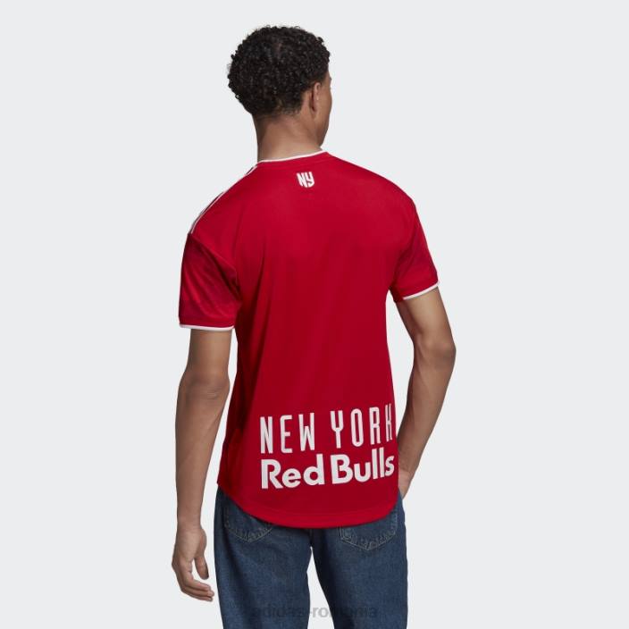Adidas New York Red Bulls 22/23 deplasare tricou autentic roșu bărbați rosu alb 2JBN20443