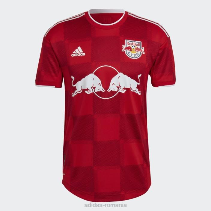 Adidas New York Red Bulls 22/23 deplasare tricou autentic roșu bărbați rosu alb 2JBN20443