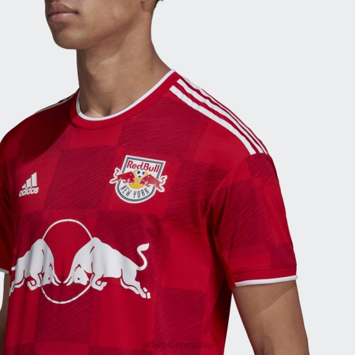 Adidas New York Red Bulls 22/23 deplasare tricou autentic roșu bărbați rosu alb 2JBN20443