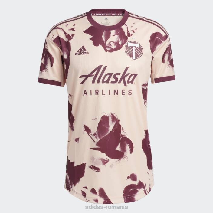 Adidas Portland timbers roz vapor 22/23 deplasare tricou autentic bărbați vapor roz/crimson 2JBN20410
