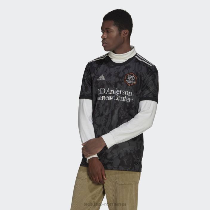 Adidas Tricou de deplasare carbon Houston Dynamo 22/23 bărbați carbon/negru 2JBN20621