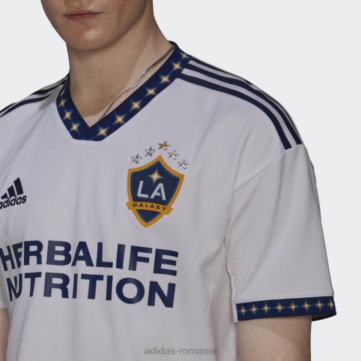 Adidas alb la galaxy 22/23 home tricou autentic adidas bărbați alb/albastru închis 2JBN20445