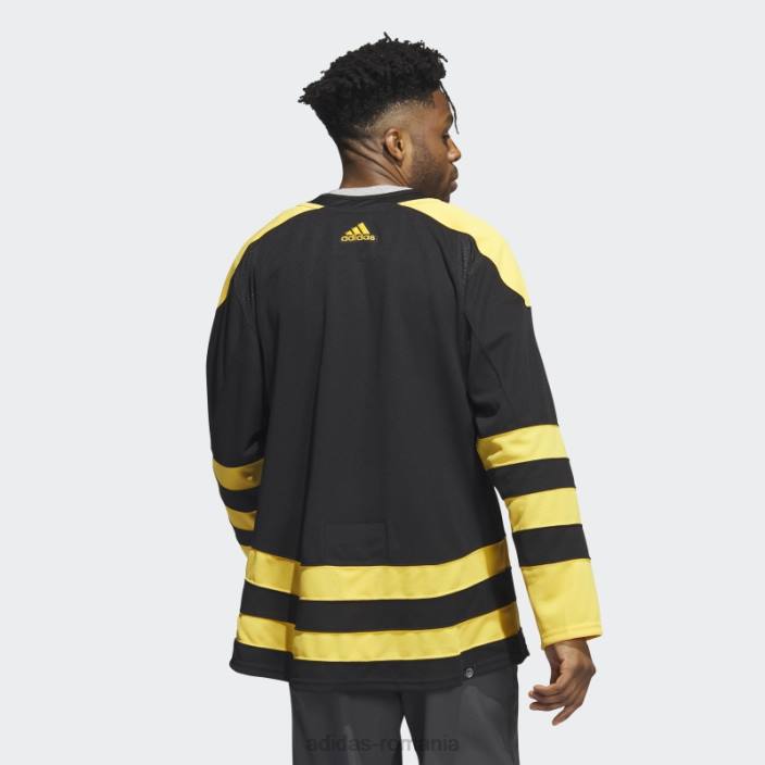 Adidas black bruins tricou de iarnă autentic cu semnătură clasică adidas bărbați negru 2JBN20211