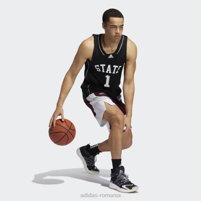 Adidas buldogs ncaa tricou swingman negru bărbați alb negru 2JBN20264