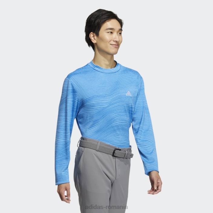 Adidas cămașă albastră cu mânecă lungă, făcută pentru a fi refăcută bărbați albastru 2JBN20554