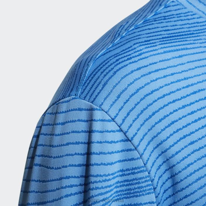 Adidas cămașă albastră cu mânecă lungă, făcută pentru a fi refăcută bărbați albastru 2JBN20554