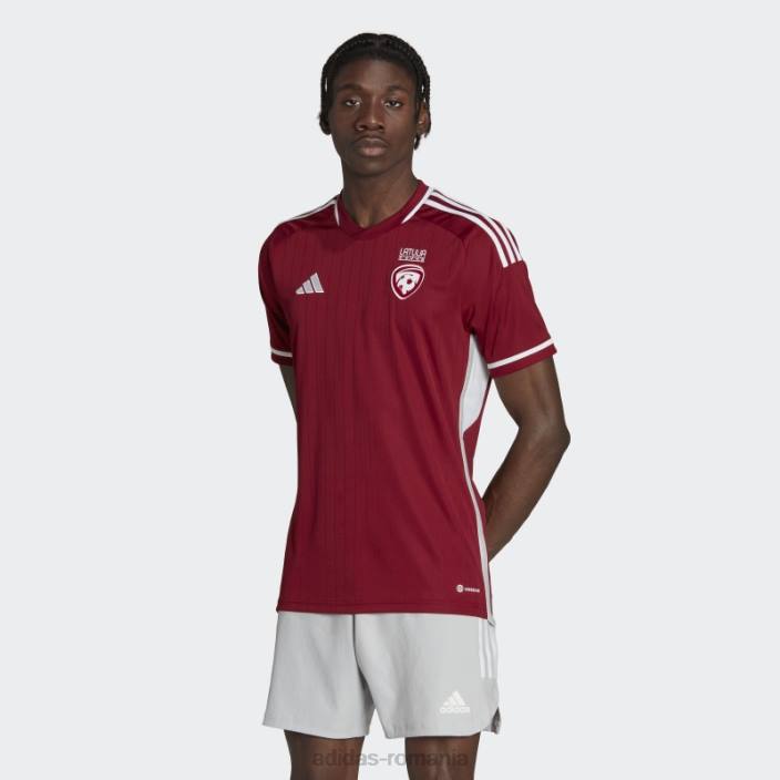 Adidas coll burgundy letonia 22 tricou acasă adidas bărbați coll visiniu 2JBN20613