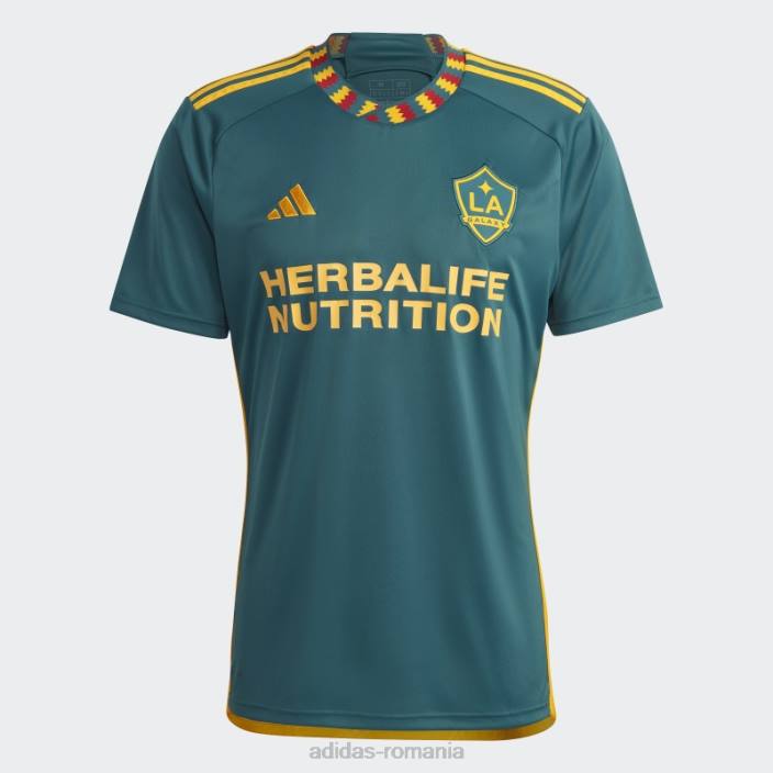 Adidas fashion la galaxy 23/24 deplasare tricou colegiu auriu bărbați verde mister/aur colegiu 2JBN20350