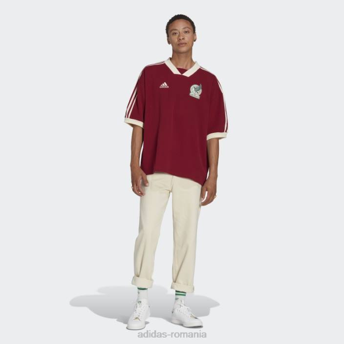 Adidas mexico icon jerse coll burgundy bărbați coll visiniu 2JBN20725