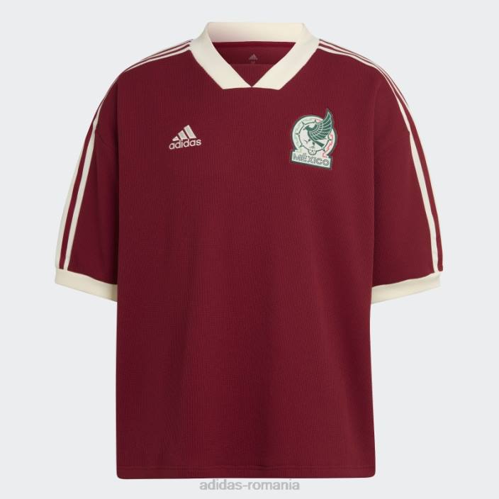 Adidas mexico icon jerse coll burgundy bărbați coll visiniu 2JBN20725