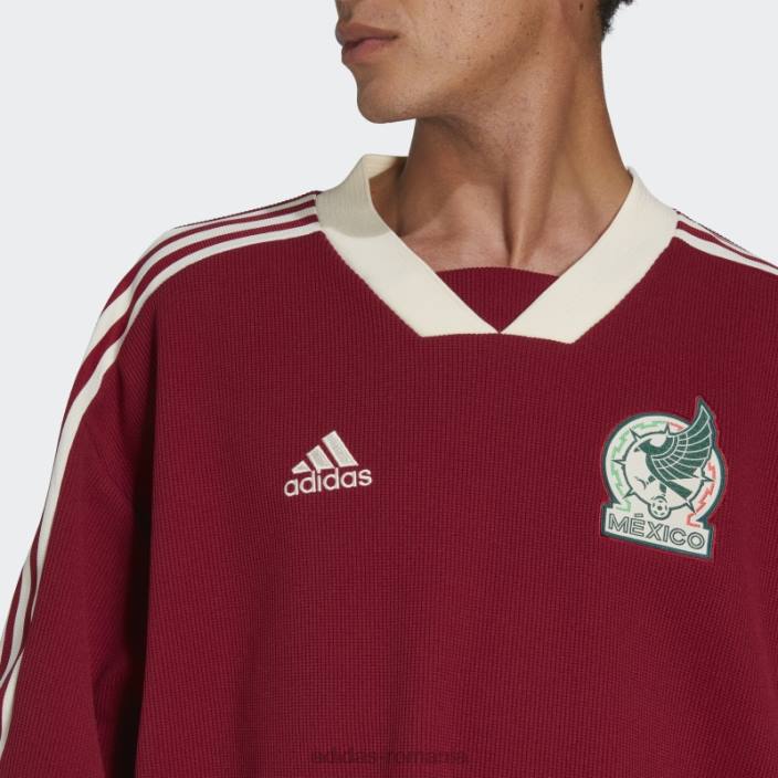 Adidas mexico icon jerse coll burgundy bărbați coll visiniu 2JBN20725