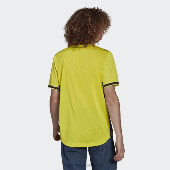 Adidas soc galben nashville sc 22/23 home tricou autentic adidas bărbați galben șoc/cerneală nobilă 2JBN20553