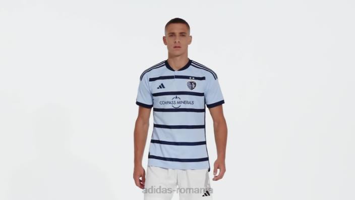 Adidas sporting kansas city 23/24 acasă tricou autentic albastru strălucitor bărbați albastru strălucitor/indigo noapte 2JBN20612