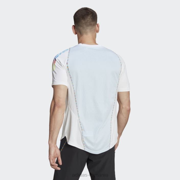 Adidas tricou alb tiro 23 pro adidas bărbați alb 2JBN20199