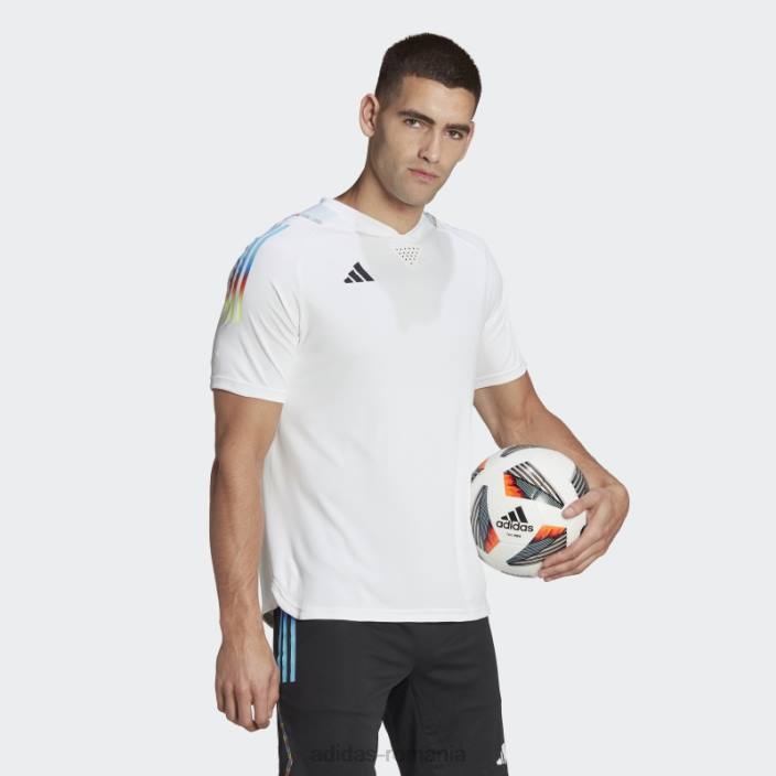 Adidas tricou alb tiro 23 pro adidas bărbați alb 2JBN20199