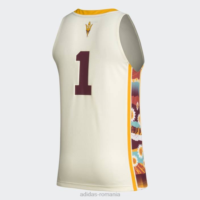 Adidas tricou asu hbe alb bărbați alb/aur de facultate 2JBN20582