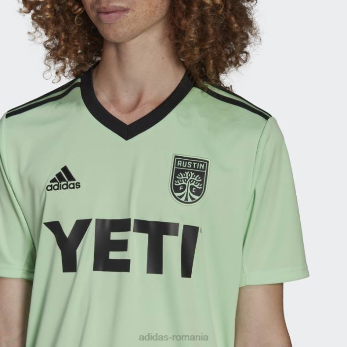 Adidas tricou austin fc 22/23 deplasare glory mint adidas bărbați glorie mentă/negru 2JBN20544