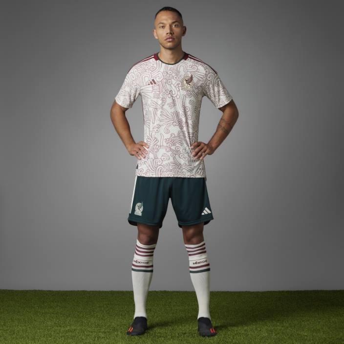 Adidas tricou autentic alb Mexic 22 deplasare bărbați alb 2JBN20272