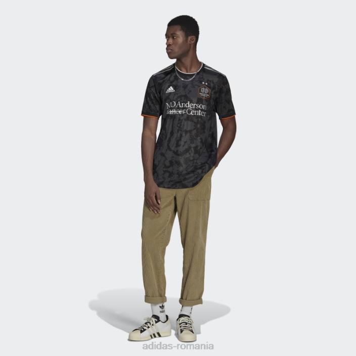 Adidas tricou autentic din carbon Houston Dynamo 22/23 deplasare bărbați carbon/negru 2JBN20597