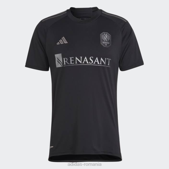 Adidas tricou de deplasare negru nashville sc 23/24 fashion bărbați negru 2JBN20494
