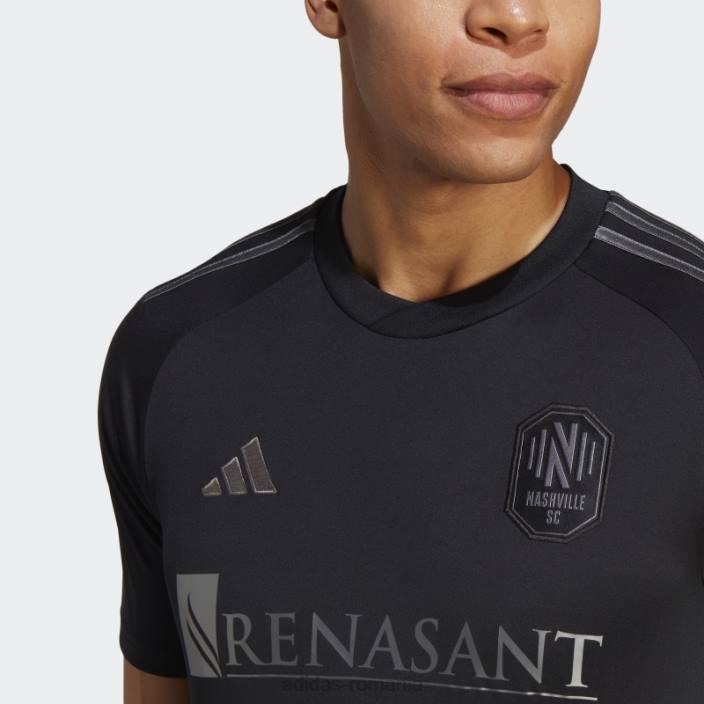 Adidas tricou de deplasare negru nashville sc 23/24 fashion bărbați negru 2JBN20494