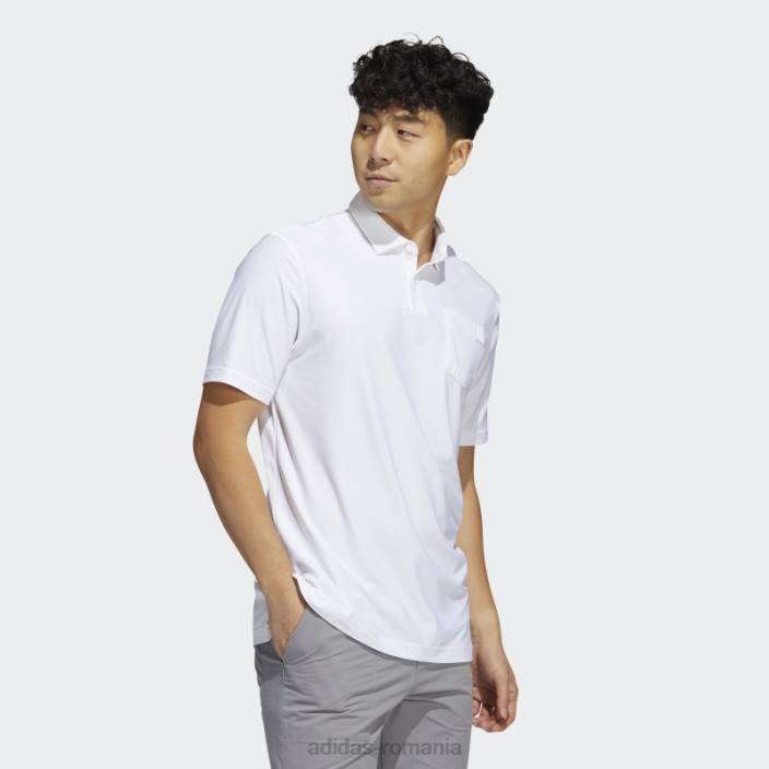 Adidas tricou polo alb adidas bărbați alb 2JBN20547