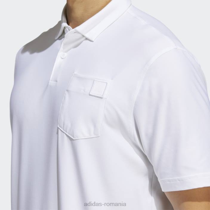 Adidas tricou polo alb adidas bărbați alb 2JBN20547