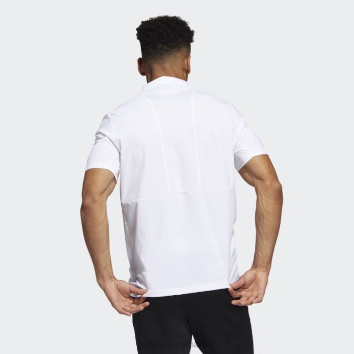 Adidas tricou polo antrenori de stadion verde închis bărbați alb/verde închis/ncaa-mia 2JBN20222