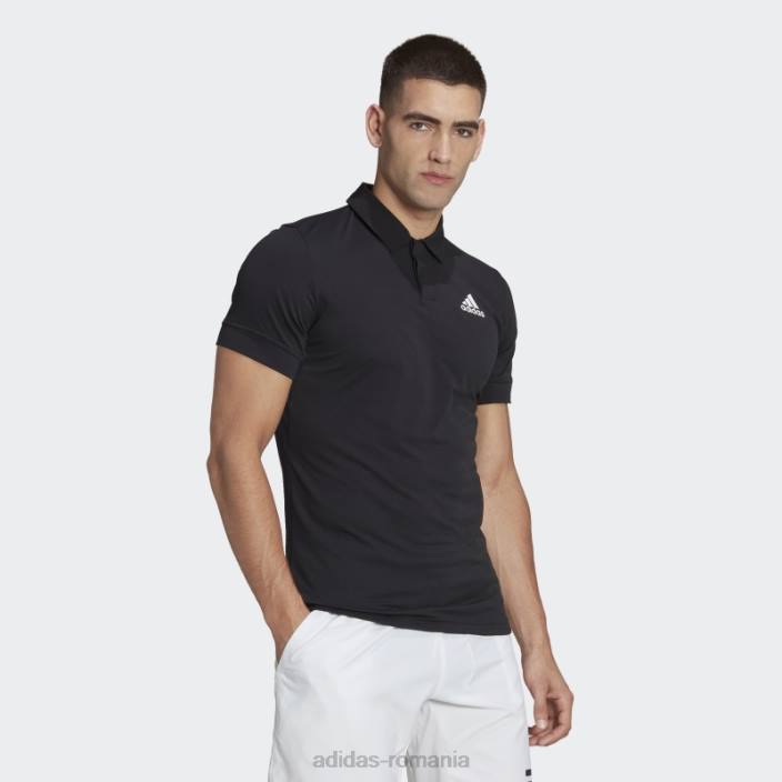 Adidas tricou polo negru tenis new york freelift bărbați negru 2JBN20584