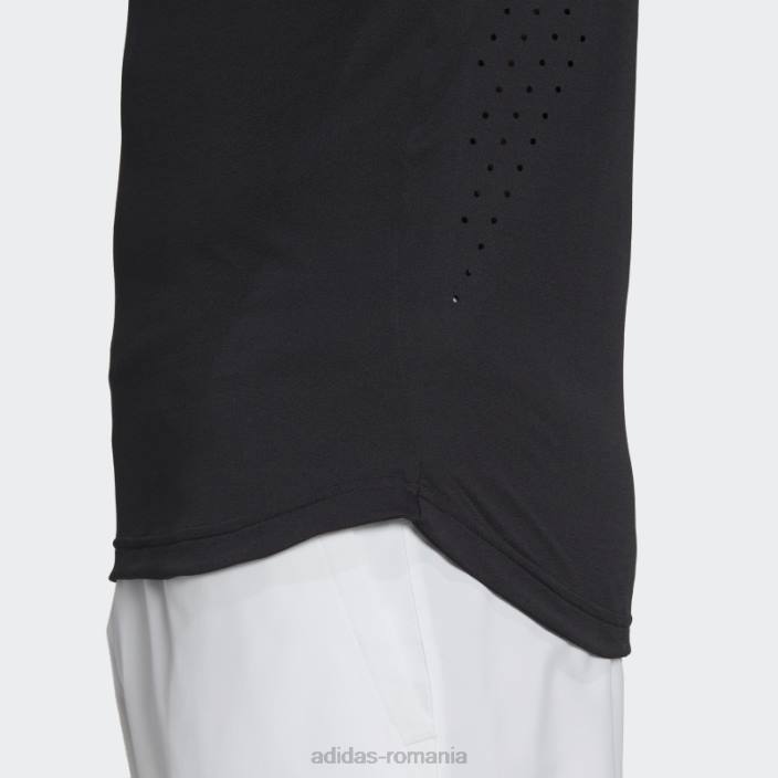 Adidas tricou polo negru tenis new york freelift bărbați negru 2JBN20584