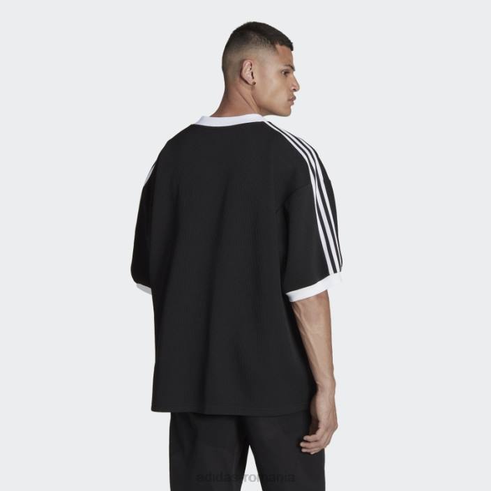 Adidas tricou trei sferturi cu iconița neagră a Germaniei bărbați alb negru 2JBN20255