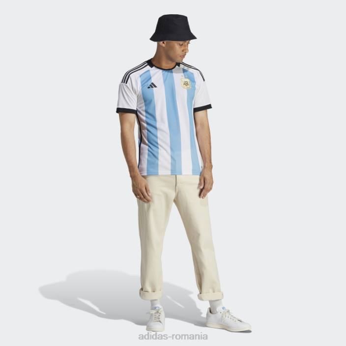 Adidas tricoul argentina 22 acasă alb bărbați alb/albastru deschis 2JBN20197