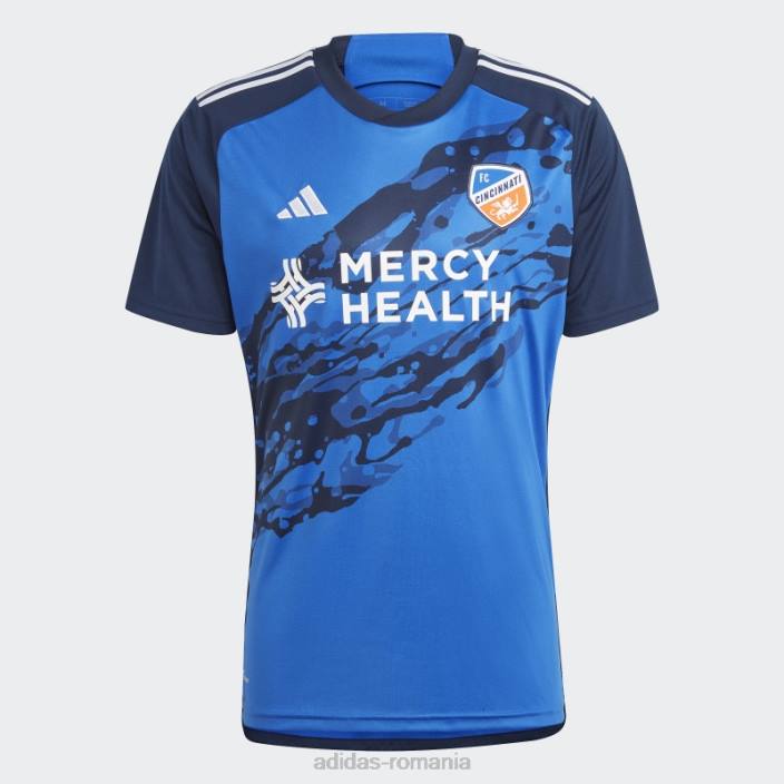 Adidas tricoul de acasă albastru fc cincinnati 23/24 bărbați albastru/marinier 2JBN20513